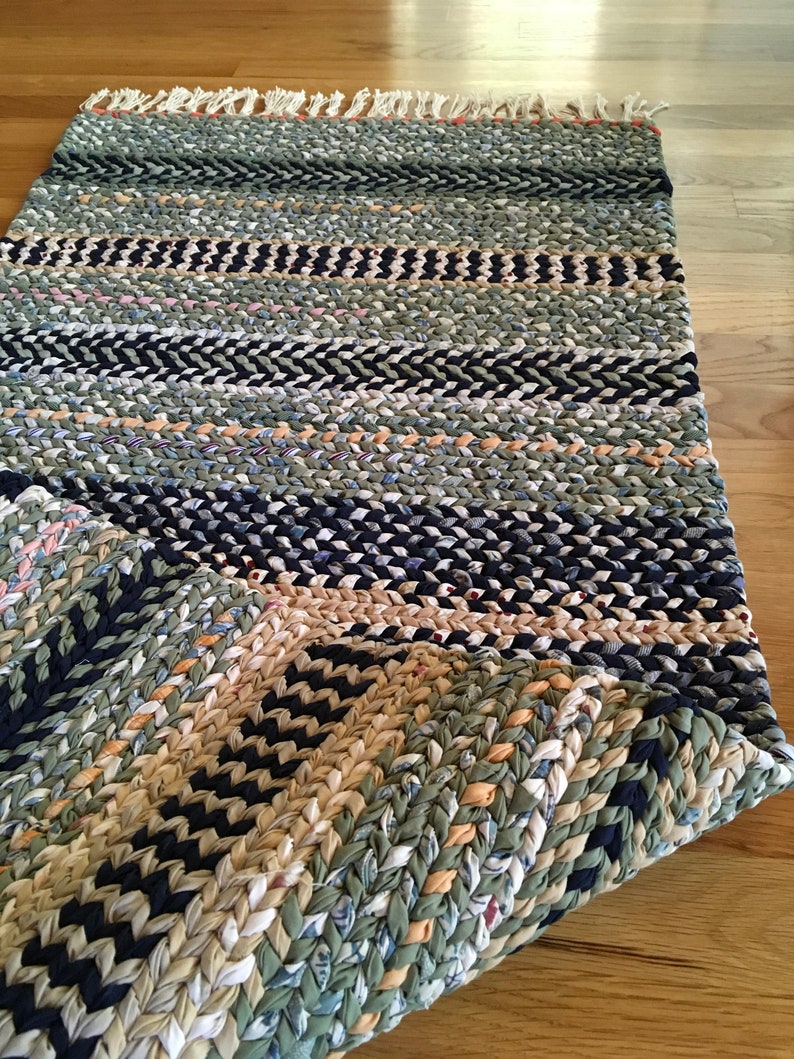 Handmade Twined Rag Rug Etsy