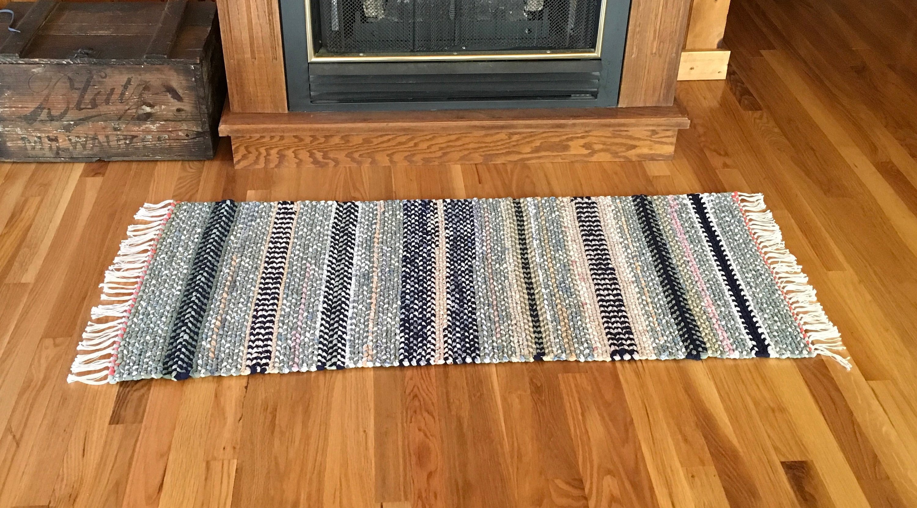 Handmade Twined Rag Rug Etsy