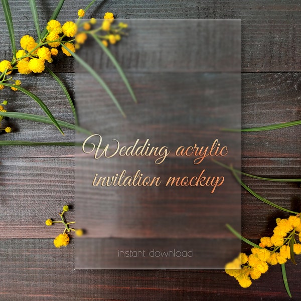 Acrylic Invitation Etsy