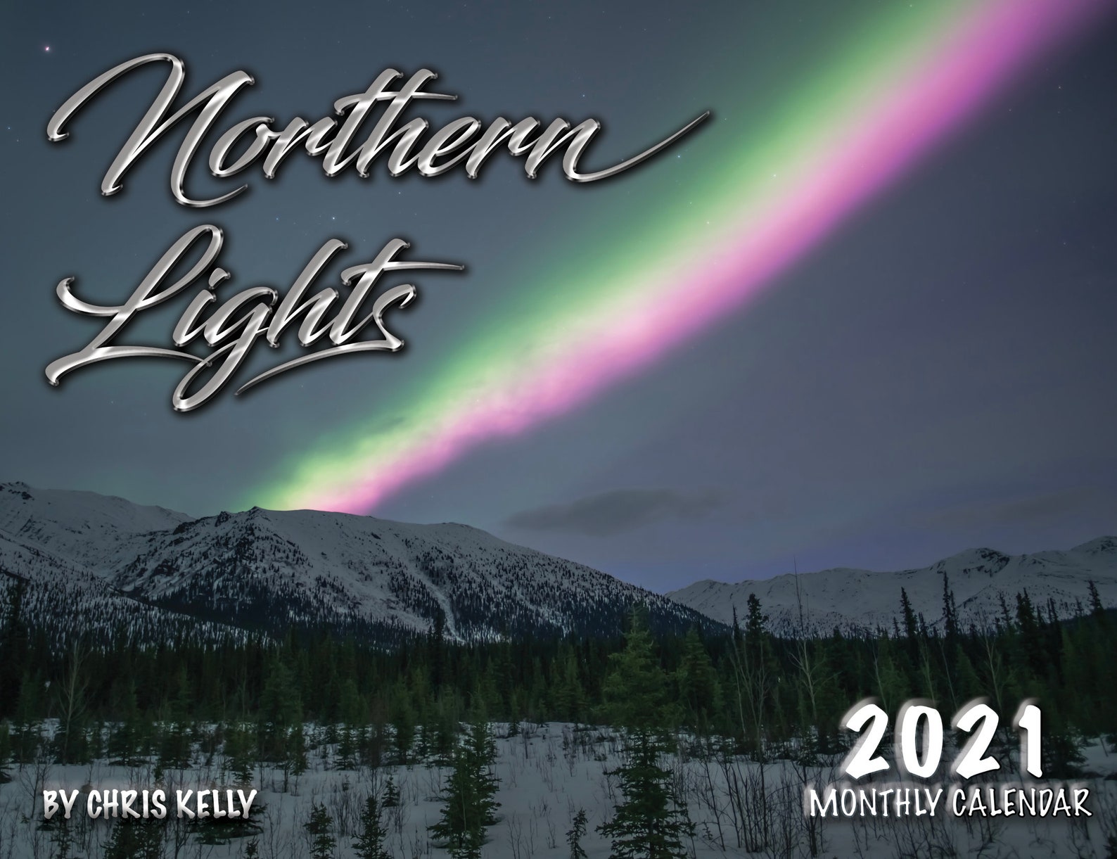 2021 Northern Lights Photo Wall Calendar 8.5x11 Featuring Etsy