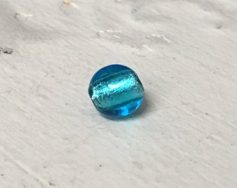 Murano 8mm Beads,Bright Blue Glass Bead,Italian Beads,Murano Beads,Italian Glass,Venetian Beads,Murano Glass,Sommerso Bead,Loose Beads