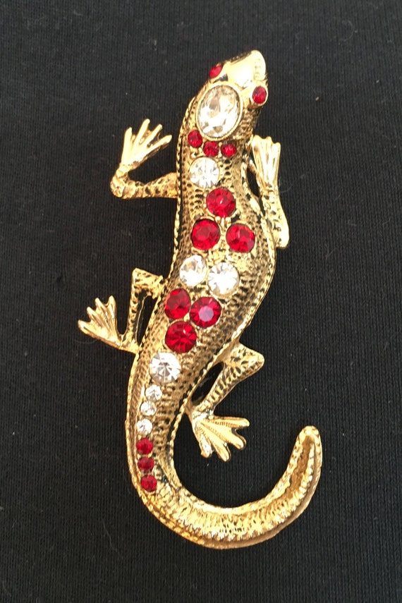Vintage Tara Lizard Brooch Lapel Pin,Lizard Brooc… - image 5