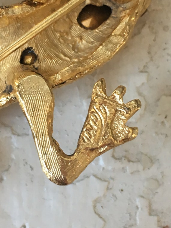 Vintage Tara Lizard Brooch Lapel Pin,Lizard Brooc… - image 8