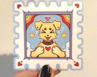 puppy postage sticker