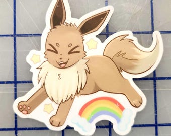 eevee rainbow sticker