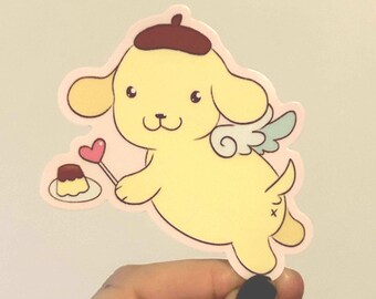 flan puppy sticker