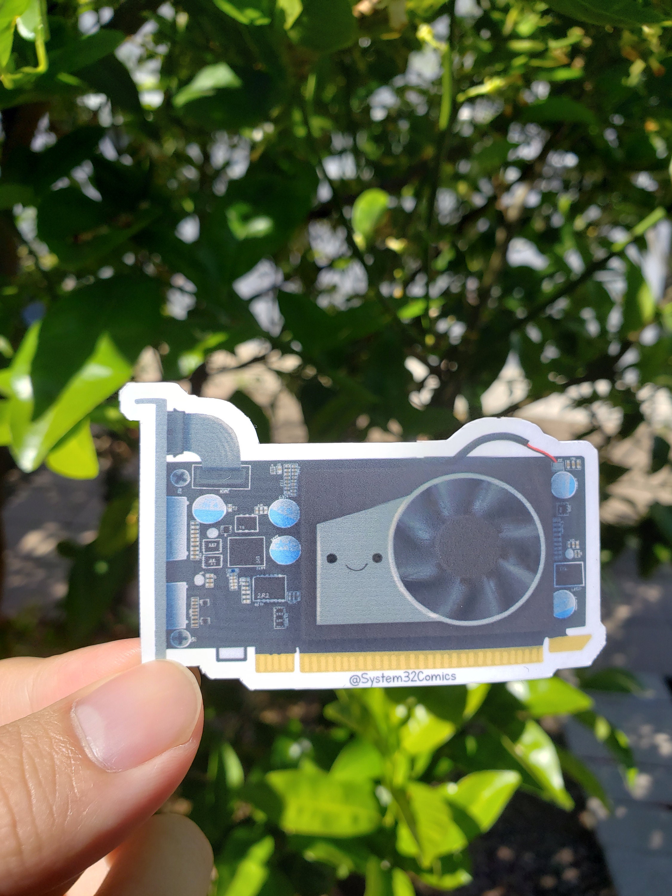 Gpu Back Sticker GPU Vinyl Sticker - Etsy