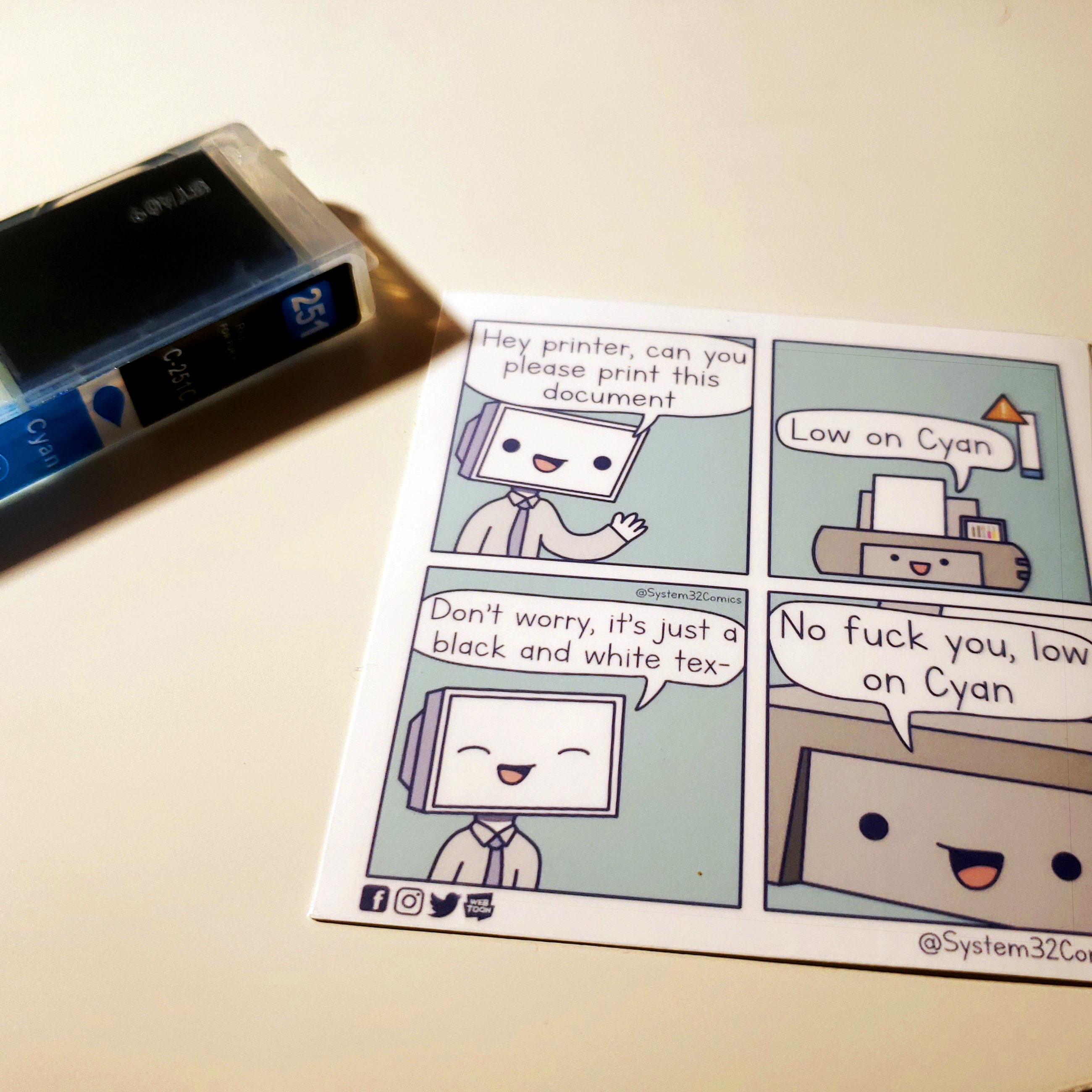 Custom 4 Panel Comic Vinyl Sticker - Etsy
