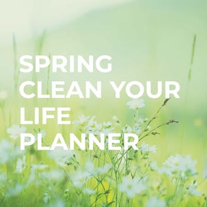 Spring Reset Planner | Declutter Your Life Workbook | Let Go of Overwhelm | Printable Self Reflection Journal