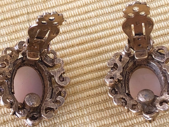 Florenza Cameo Clip Earrings - image 4