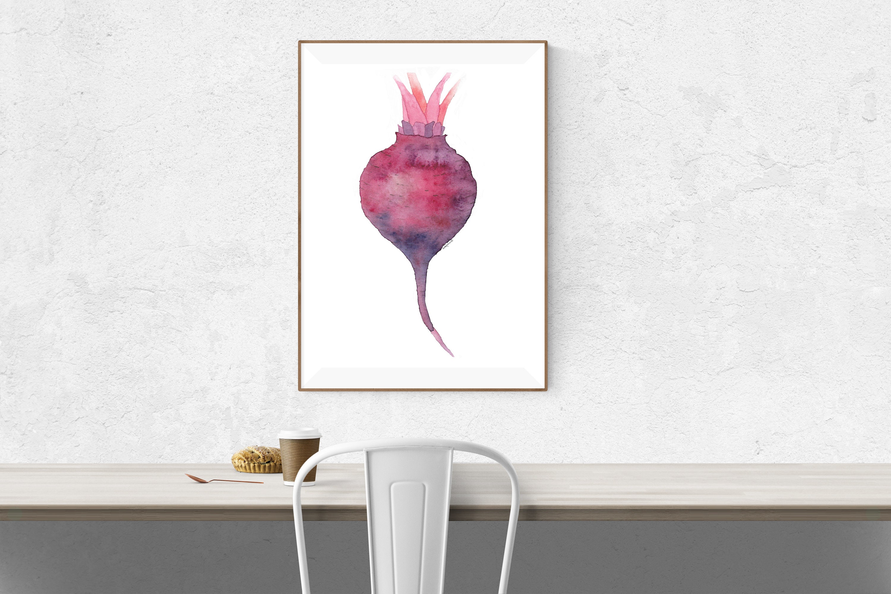 Beet Art Print - 6x9 - Digital Art Print - Kitchen Decor - Food Art ...