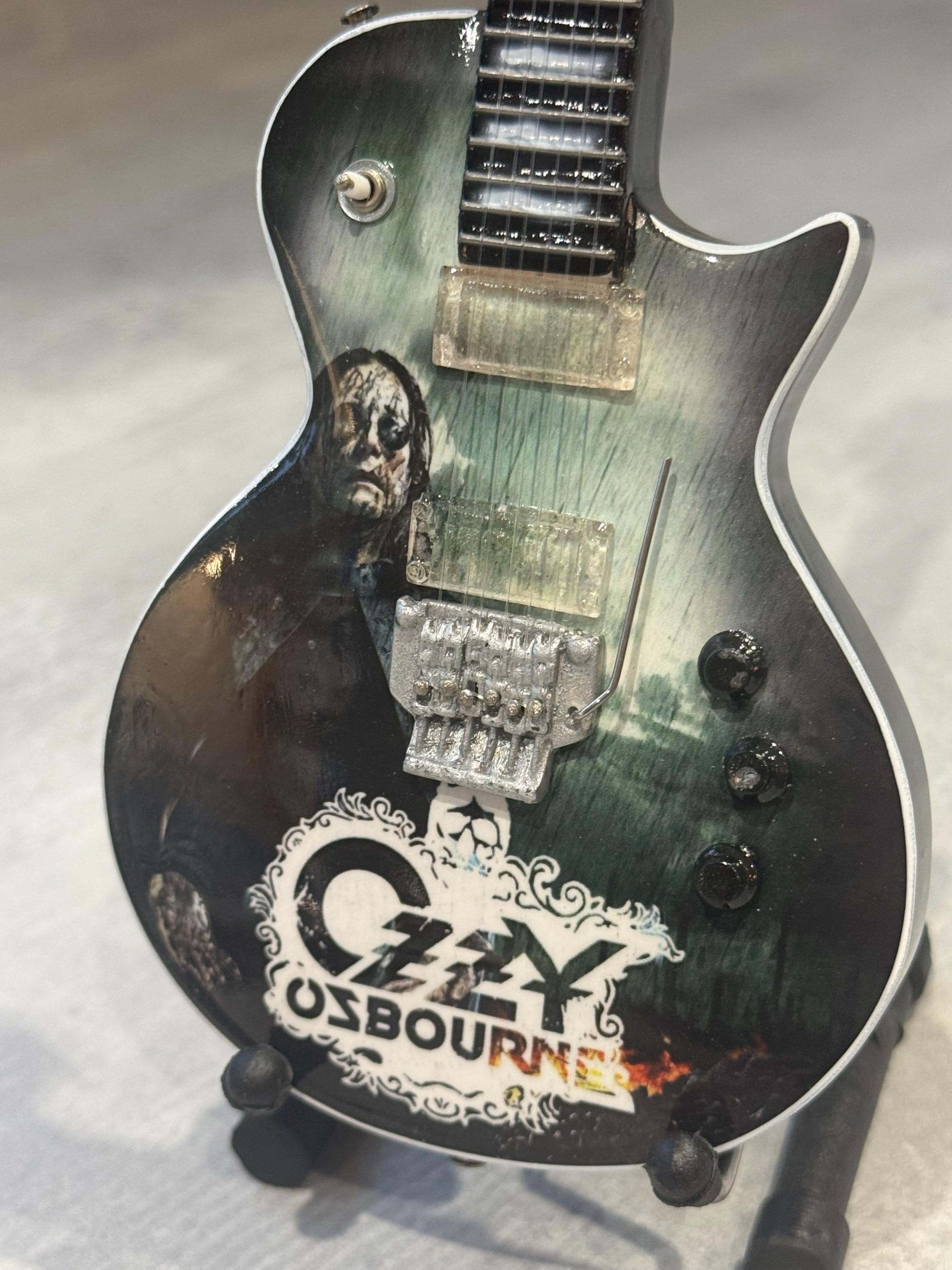 Ozzy Osbourne Handmade Miniature Guitar With Stand - Etsy
