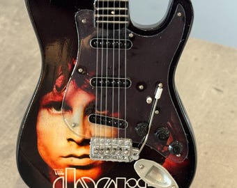The Doors / Jim Morrison handmade miniature guitar with stand