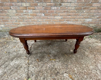 Oval Coffee Table, Pine Wood probably Ethan Allen, “Countryman” line