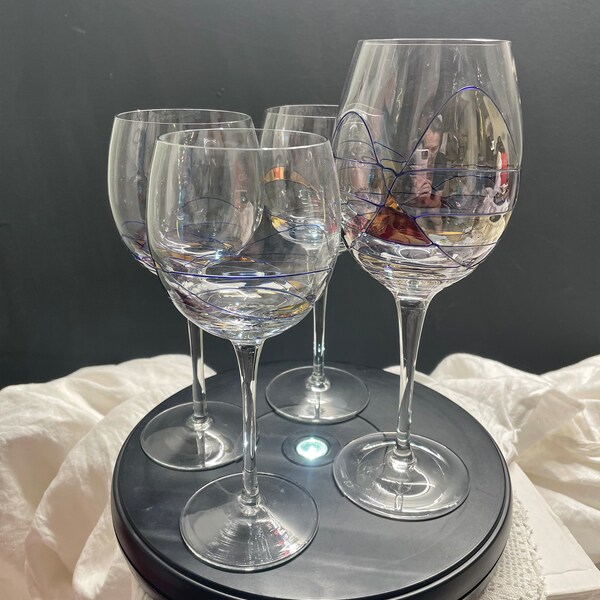 Stained Glass Wine Glasses Etsy