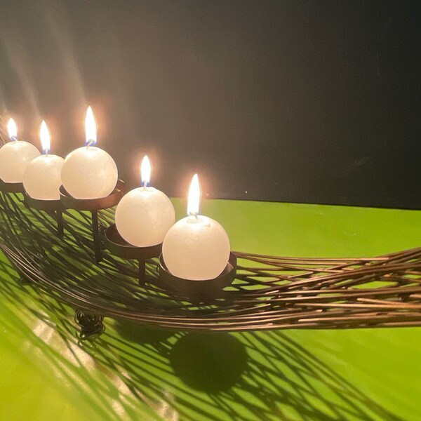 Wire Candle Holder Etsy
