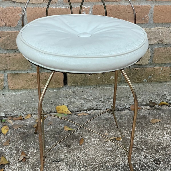 Vintage Vanity Stool - Etsy