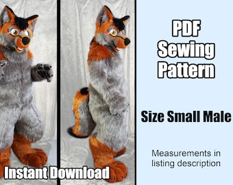 DIGITAL Digitigrade Bodysuit Pattern for Fursuits - PDF Download