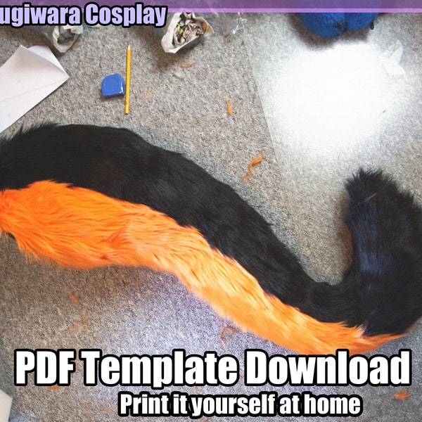 DIGITAL Sergal Tail Pattern for Fursuits - PDF Download