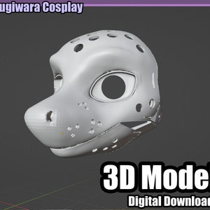 Shark 3D-model STL Fursuit Head Base for 3D-printing