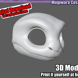 Chibi Reptile 3D-model STL Fursuit Head Base for 3D-printing