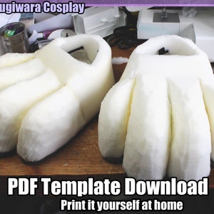 DIGITAL Foam Feet Base Template for Fursuits - PDF Download