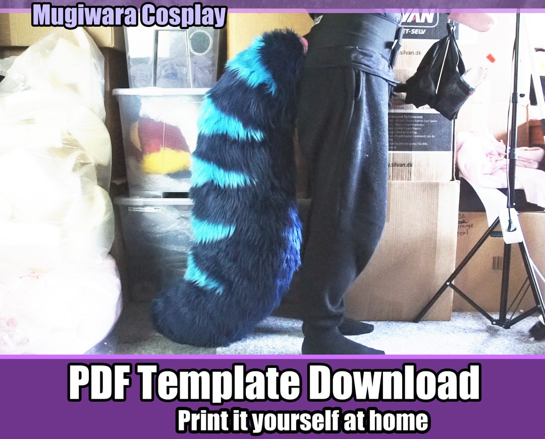 Protogen Fursuit Head Template Digital PDF Pattern for DIY 