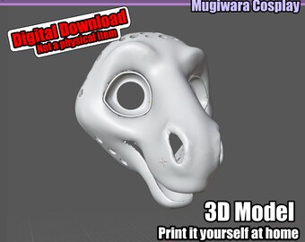 Horse 3D-model STL Fursuit Head Base for 3D-printing | For Pla/Petg + Tpu printing