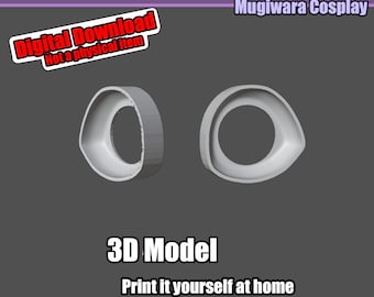 Toony Fursuit Follow-Me Eyes 3D-Model STL For 3D-printing