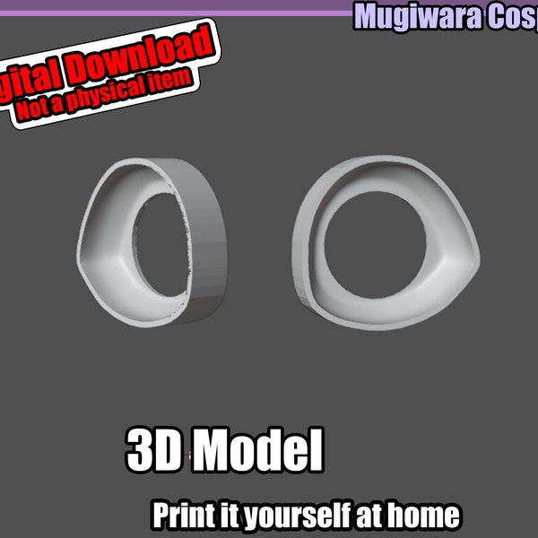 Toony Fursuit Follow-Me Eyes 3D-Model STL For 3D-printing