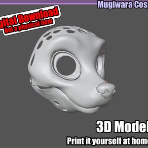 Fuchs mit beweglichem Kiefer 3D-Modell STL Fursuit Head Base für den 3D-Druck