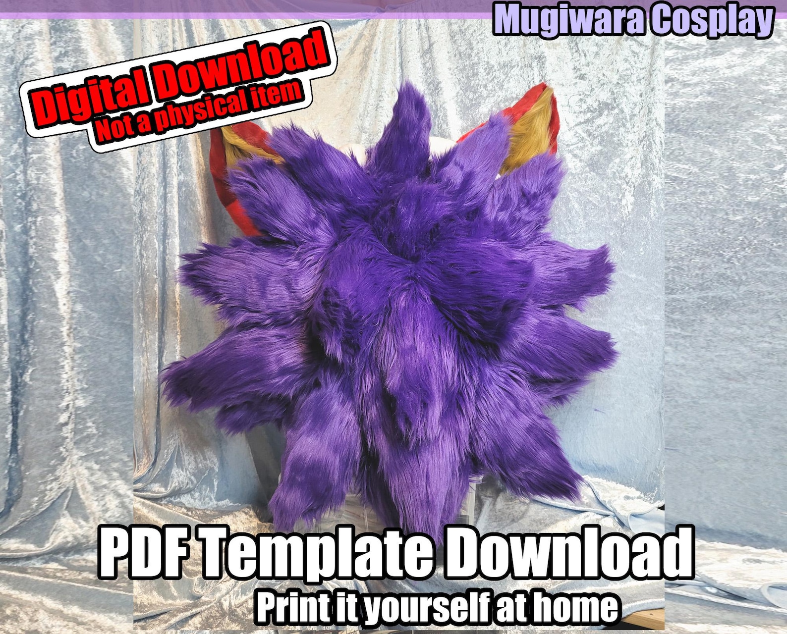DIGITAL Fursuit Mane Pattern for Fursuits - PDF Download - Etsy