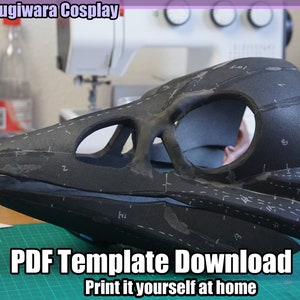 DIGITAL Foam Crow Skull Base for Fursuits - PDF Download