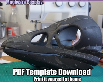 DIGITAL Foam Crow Skull Base for Fursuits - PDF Download