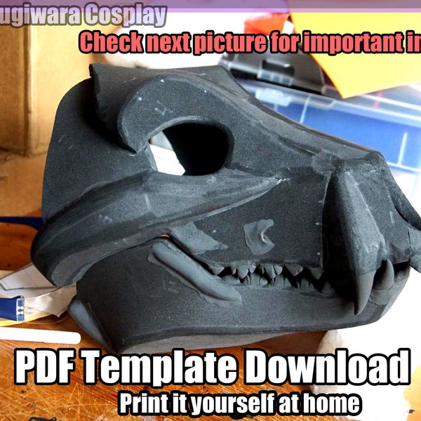 DIGITAL Foam Skull Base for Fursuits - PDF Download