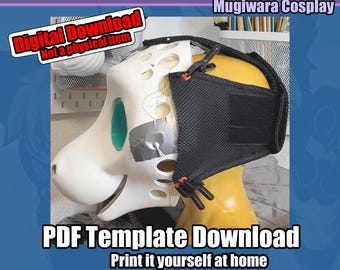 Patrón digital de correa para la cabeza para trajes de piel - Descargar PDF