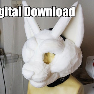DIGITAL Small Feline Foam Base Pattern/Template for Fursuits - PDF Download