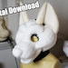 DIGITAL Canine Foam Base Pattern/Template for Fursuits - PDF Download
