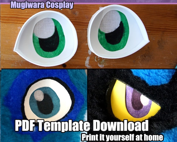 Protogen Fursuit Head Template Digital PDF Pattern for DIY 