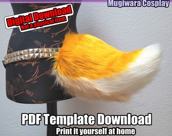 DIGITAL Nub Tail Pattern for Fursuits - PDF Download