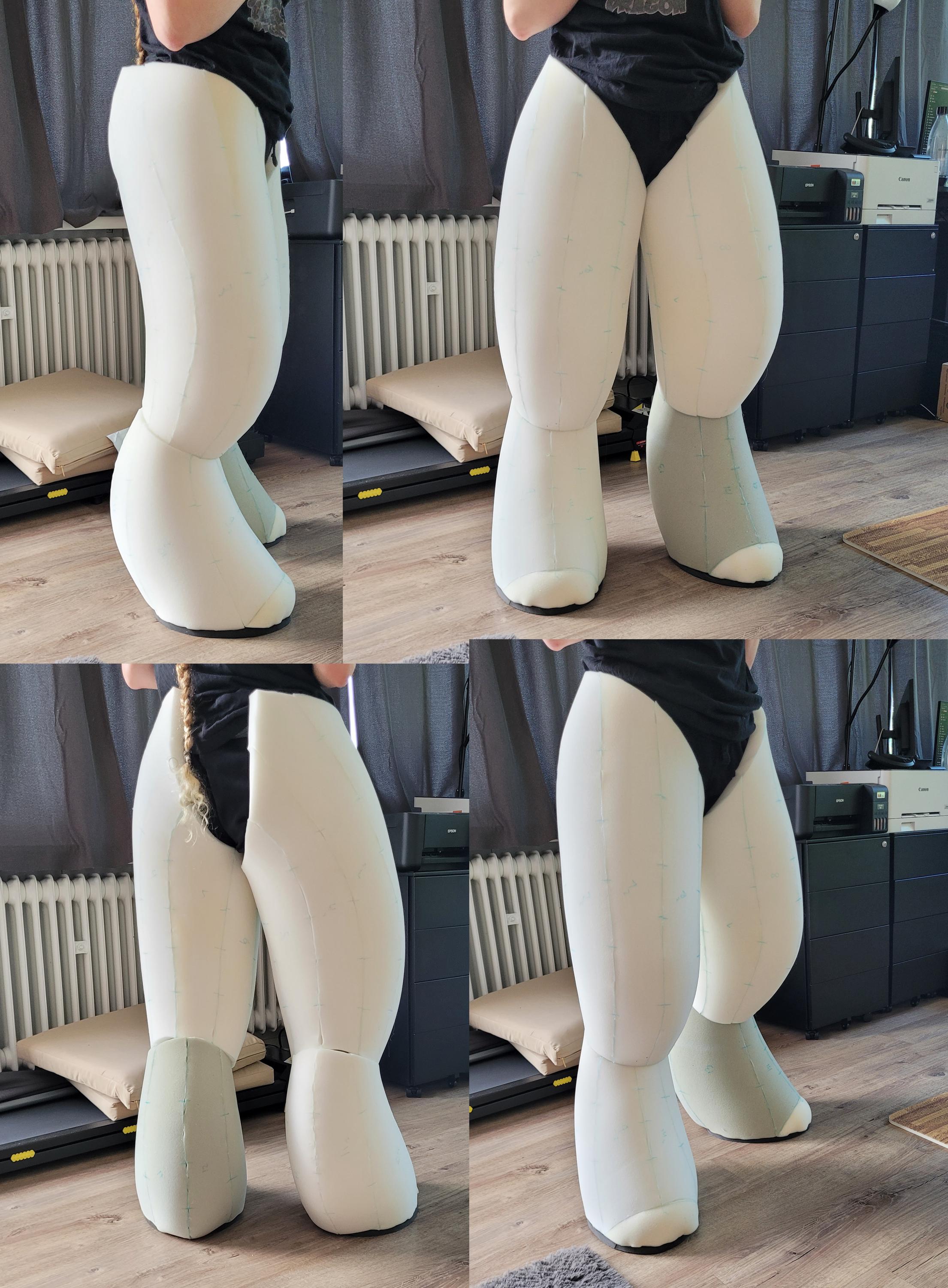 DIGITAL Digitigrade Leg Padding Template for Fursuits & Cosplay - PDF ...