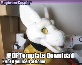 DIGITAL Gem Raptor Foam Base Pattern/Template for Fursuits - PDF Download