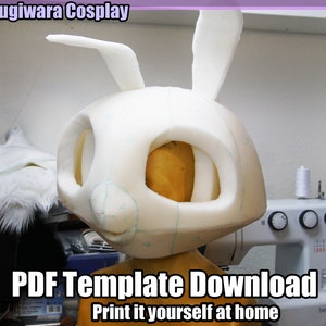 DIGITAL Moth Foam Head Base Pattern/Template for Fursuits - PDF Download