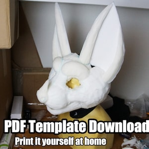 DIGITAL Bat Foam Base Pattern/Template for Fursuits - PDF Download
