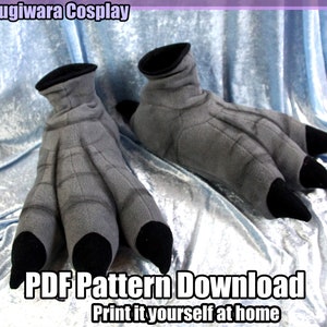 DIGITAL Bird Sock Paws Pattern for Fursuits - PDF Download