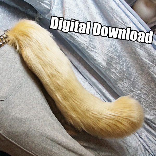 DIGITAL Feline Tail Pattern for Fursuits - PDF Download