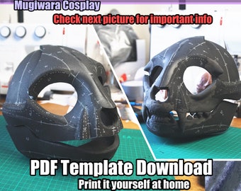 DIGITAL Foam Cat Skull Base for Fursuits - PDF Download