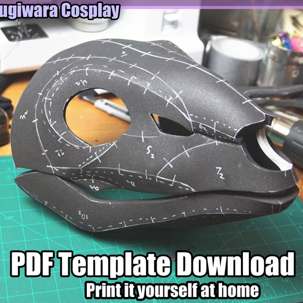 DIGITAL Foam Deer Skull Base for Fursuits - PDF Download