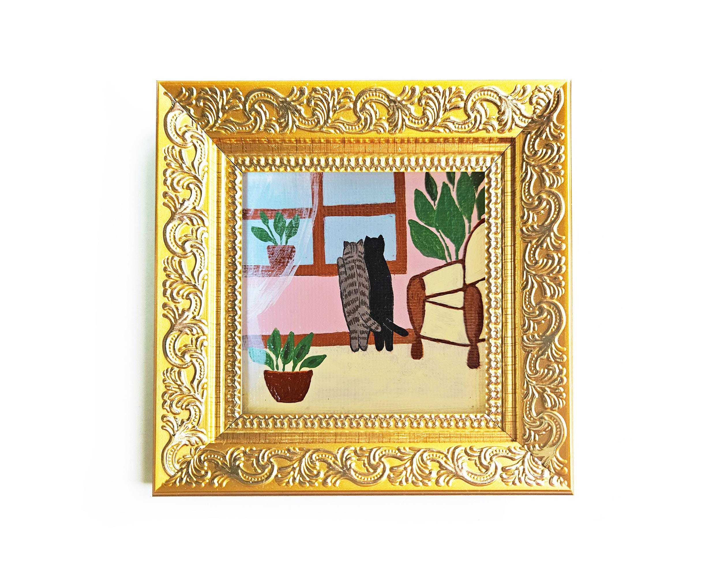 金黒の絵画 - Etsy 日本