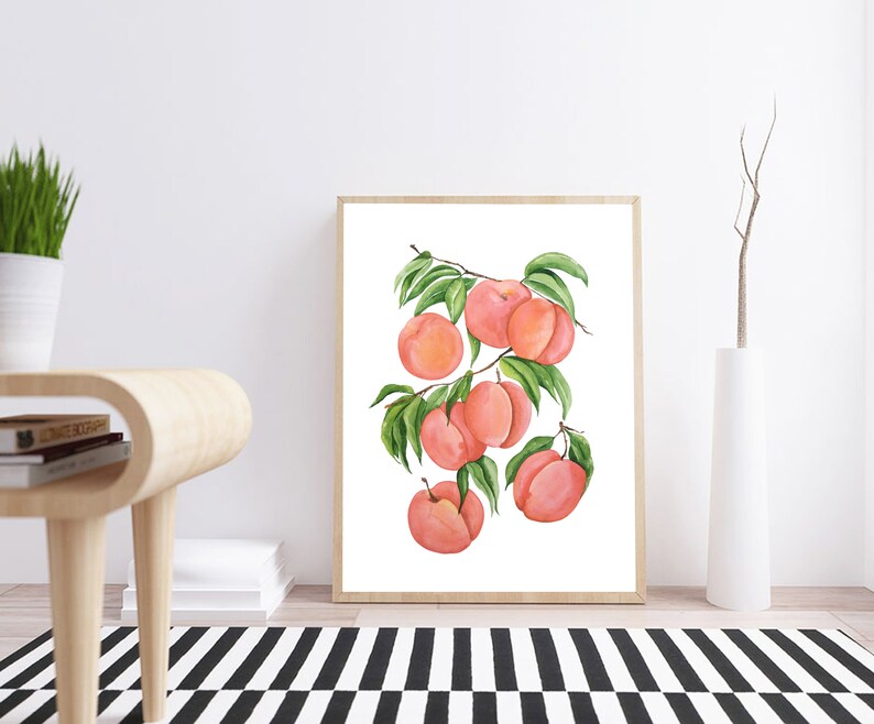 Botanical prints Printable poster Kitchen wall decor Fruit art prints Large Wall art, Poster Art prints Boho wall art, Digital download image 7